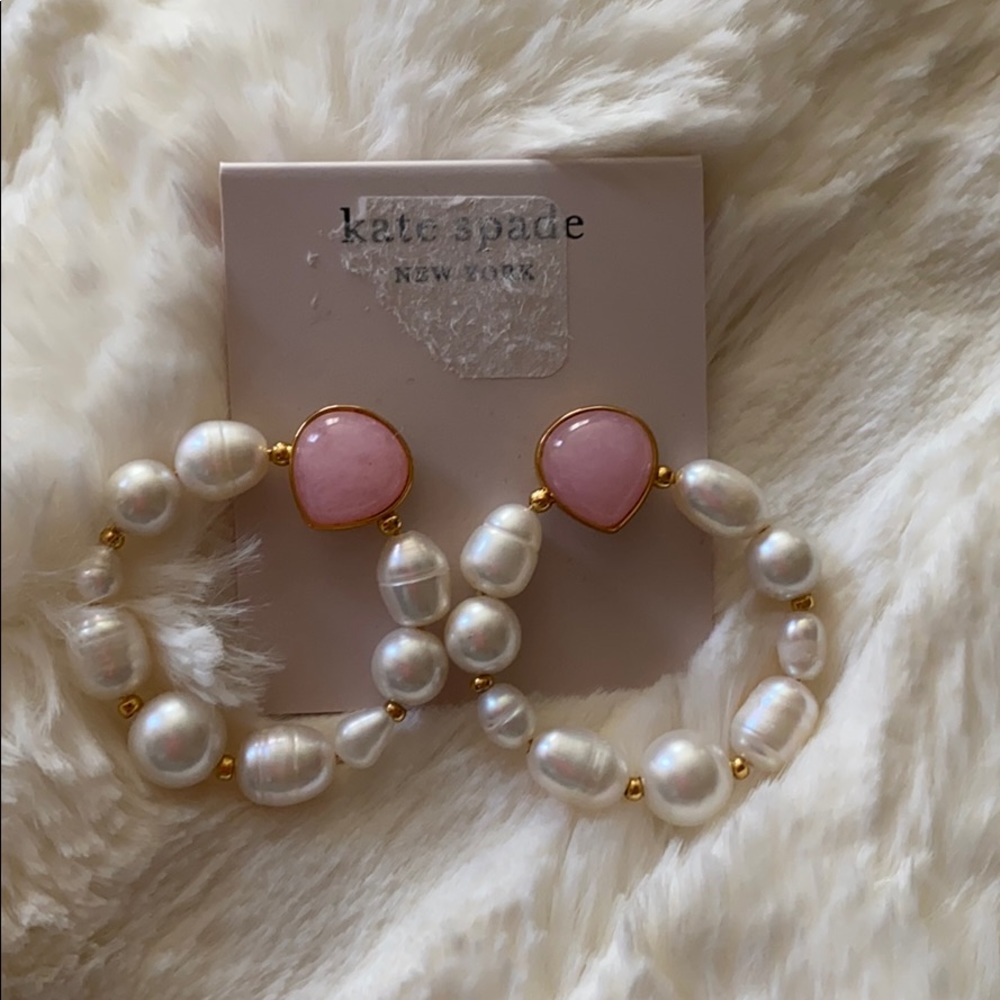 Kate spade earrings. Fresh water pearls
